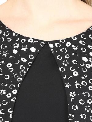 monochrome print layered top - 10023070 - Standard Image - 4