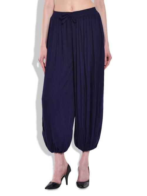 blue rayon harem pants - 10035350 - Very Small Image - 1