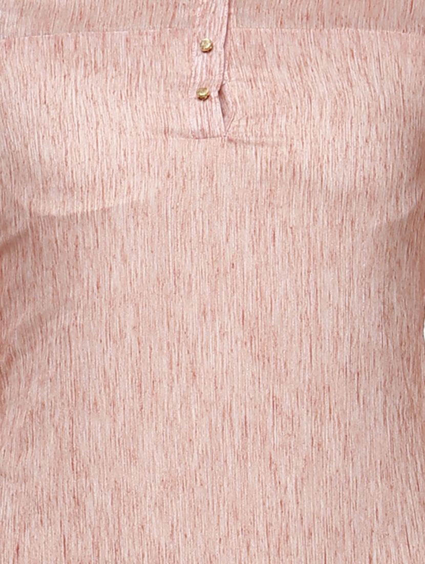 chanderi straight kurta - 10048816 - Zoom Image - 4