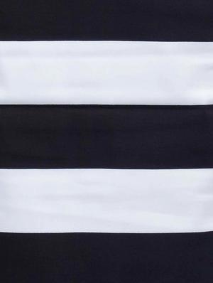 striped white side slit skirt - 10081688 - Standard Image - 4
