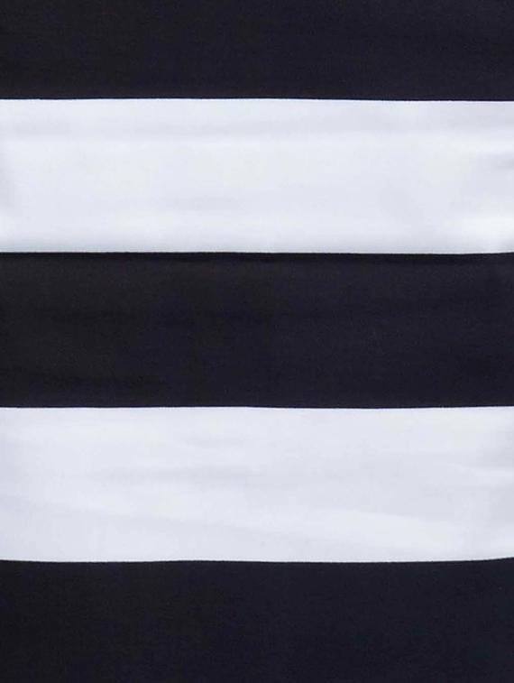 striped white side slit skirt - 10081688 - Zoom Image - 4
