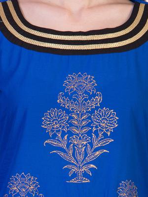 multi colored cotton straight kurta - 10084651 - Standard Image - 4