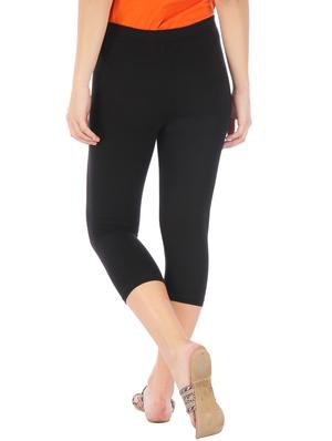 black, white cotton leggings - 10087193 - Standard Image - 4