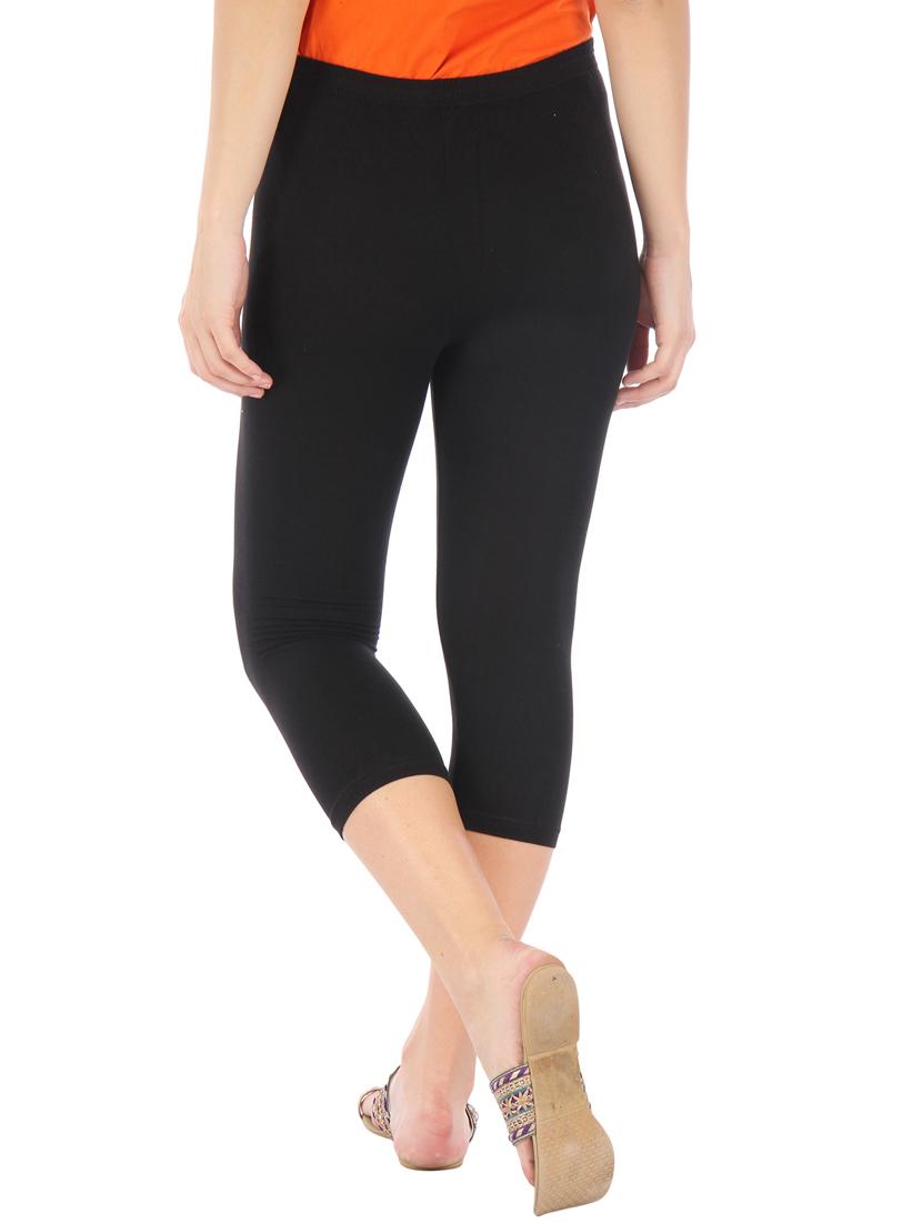 black, yellow cotton leggings - 10087194 - Zoom Image - 4