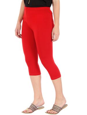 set of 2 cotton lycra blend capris - 10087198 - Standard Image - 7