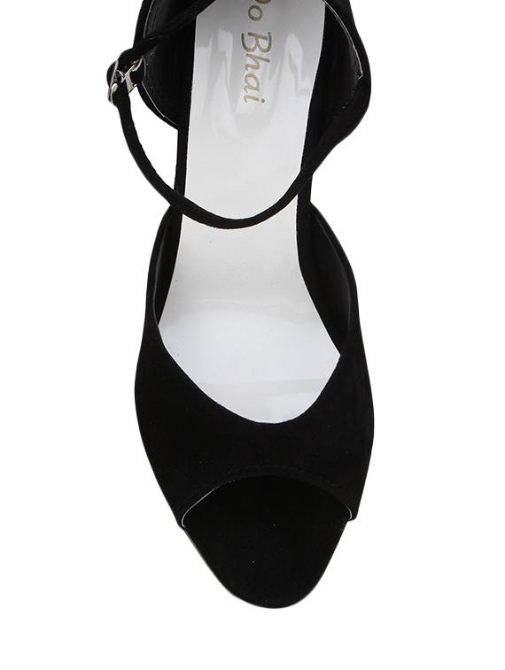 black suede ankle closed back sandal - 10124212 - Zoom Image - 4