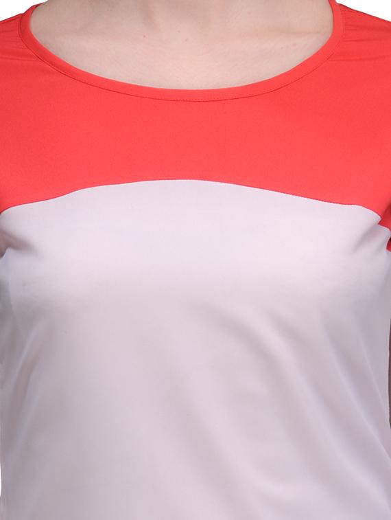 white poly crepe top - 10140665 - Zoom Image - 4