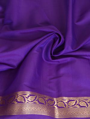 floral zari banarasi silk saree with blouse - 10147435 - Standard Image - 4