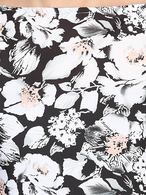 white floral print boxy top - 10155788 - Zoom Image - 4