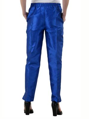 pink,royalblue,navyblue silk trousers - 10165993 - Standard Image - 4