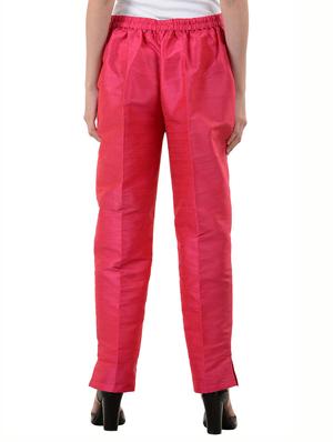pink,royalblue,navyblue silk trousers - 10165993 - Standard Image - 7