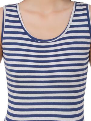 blue cotton blend top - 10193751 - Standard Image - 4