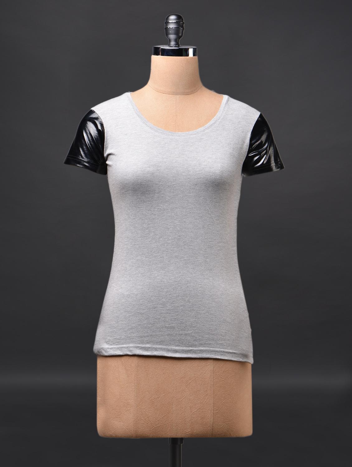 Grey Short Sleeve Cotton Tees - Fashionexpo