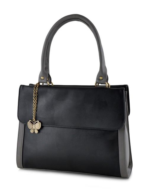 black leatherette handbag - 10237224 - Standard Image - 1