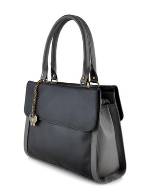 black leatherette handbag - 10237224 - Standard Image - 4