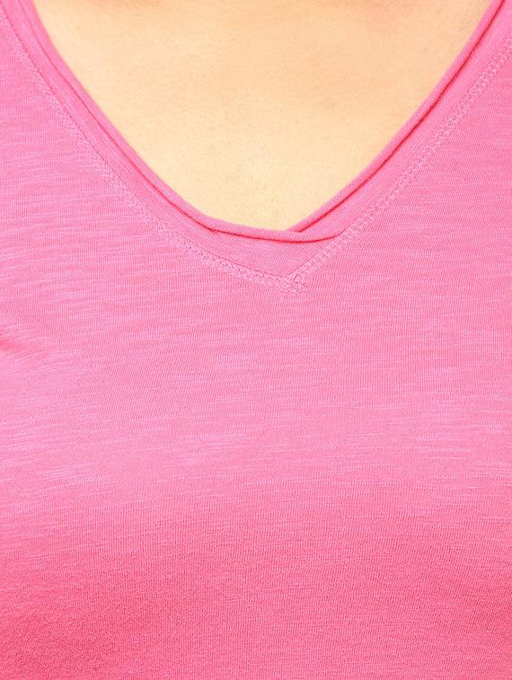 pink cotton plus top - 10243418 - Zoom Image - 4