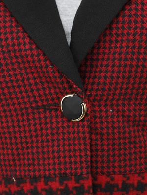 red polyester blazer - 10266237 - Standard Image - 4