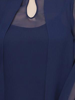 key hole neck layered top - 10277411 - Standard Image - 4