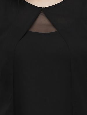 Round Neck asymmetric tunic - 10277415 - Standard Image - 4
