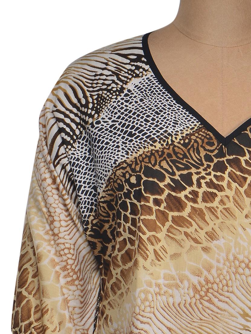 Animal Print Rayon Top - 1027885 - Zoom Image - 4