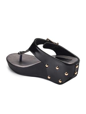 bruno manetti women's black wedges - 10288315 - Standard Image - 4