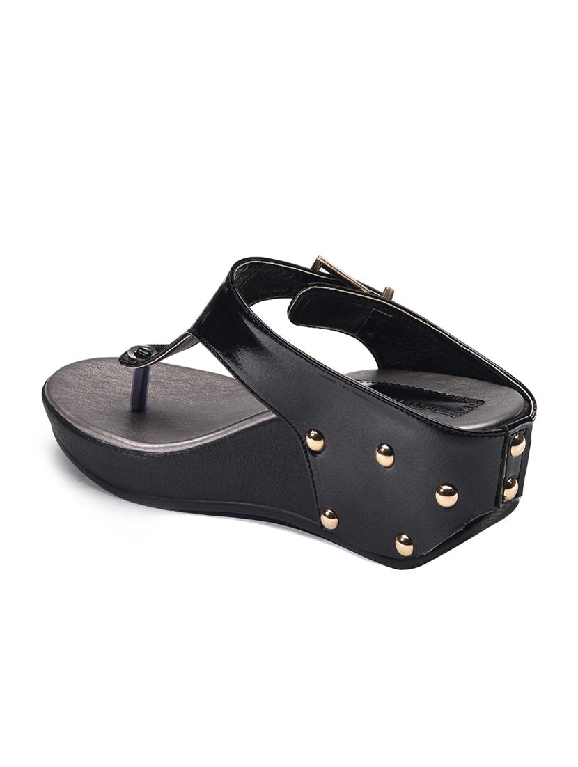 bruno manetti women's black wedges - 10288315 - Zoom Image - 4