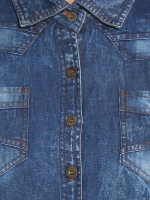 dark blue denim shirt - 10288849 - Standard Image - 4