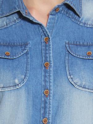 light blue denim shirt - 10288863 - Standard Image - 4