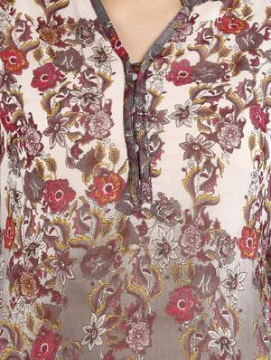charcoal poly cotton top - 10292639 - Standard Image - 4