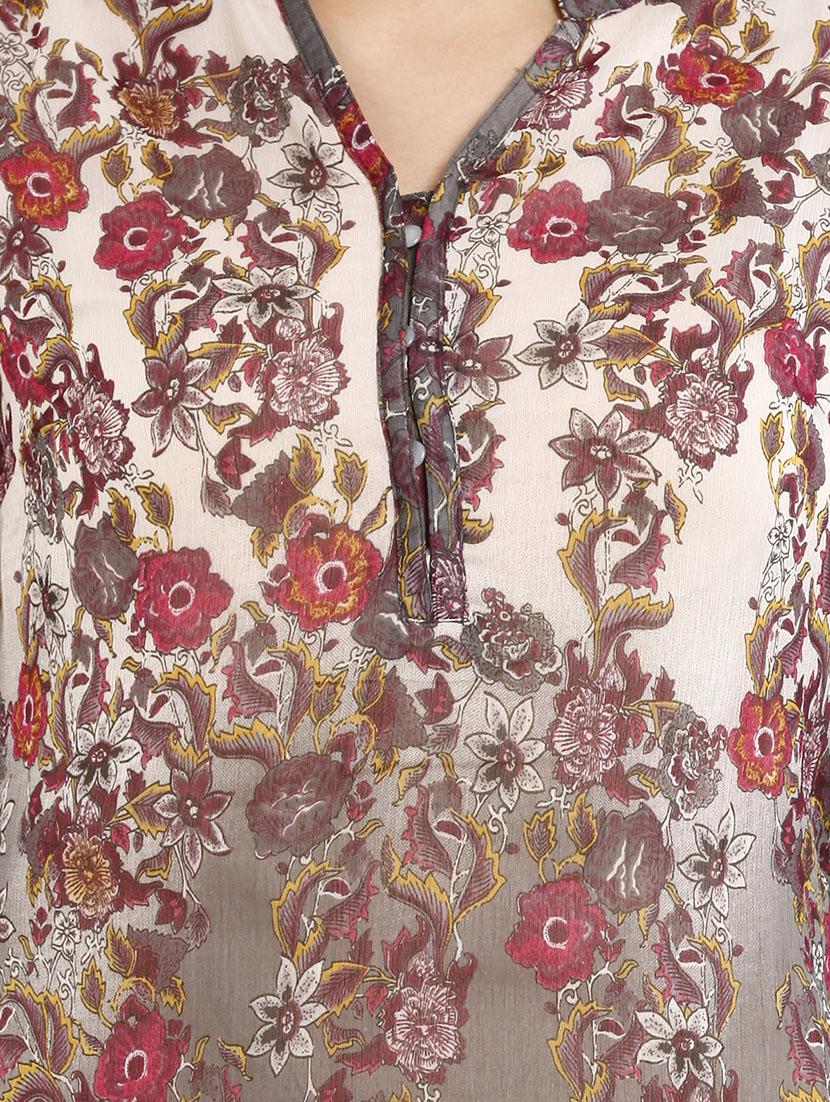 charcoal poly cotton top - 10292639 - Zoom Image - 4