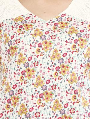 multi colored viscose top - 10292694 - Standard Image - 4