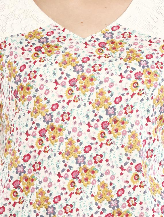 multi colored viscose top - 10292694 - Zoom Image - 4