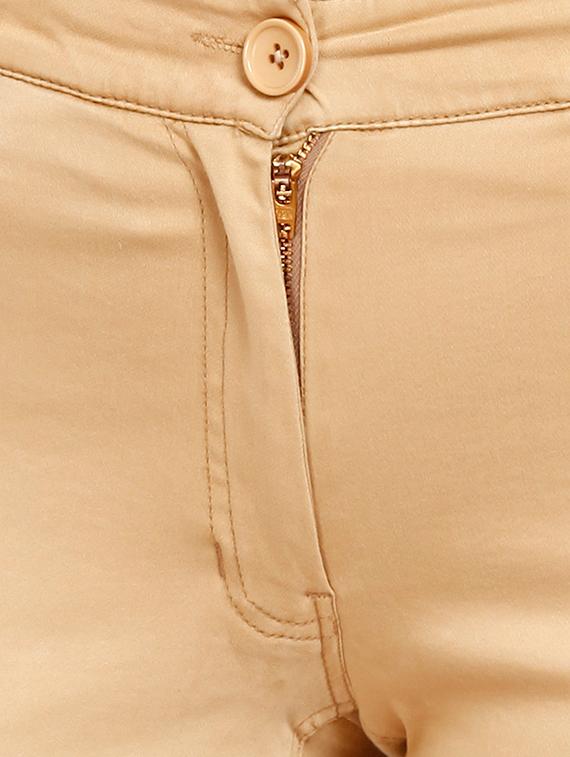 beige cotton trousers - 10292698 - Zoom Image - 4