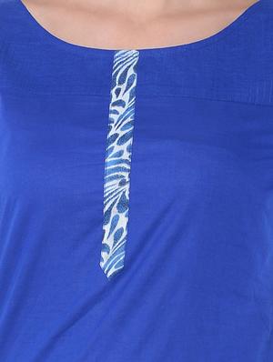 blue cotton regular top - 10293419 - Standard Image - 4