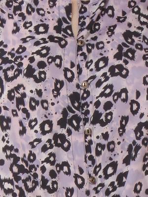 purple crepe asymmetric top - 10299866 - Standard Image - 4