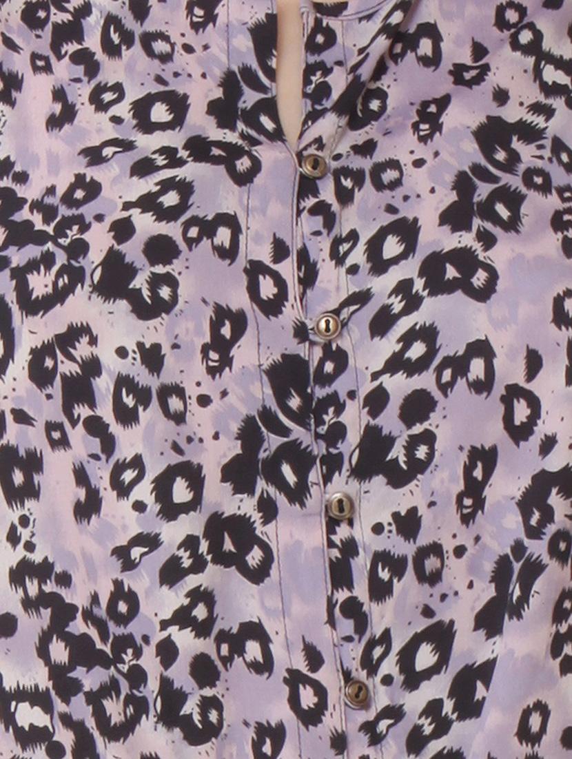 purple crepe asymmetric top - 10299866 - Zoom Image - 4