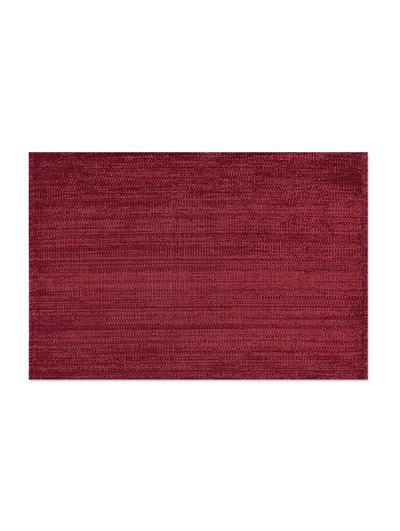 Sanaa Ribbed Placemat Lurex Table Mat Set Of 2Pcs-Dk.Pink-33x48 CM - By
