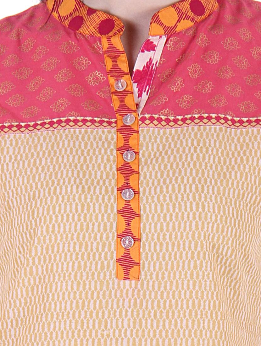 multicolor cotton kurta - 10342048 - Zoom Image - 4