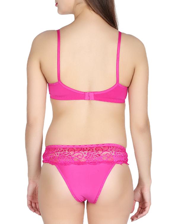 Set Of 2 multi colored satin bras and panty set - 1035614 - Zoom Image - 7