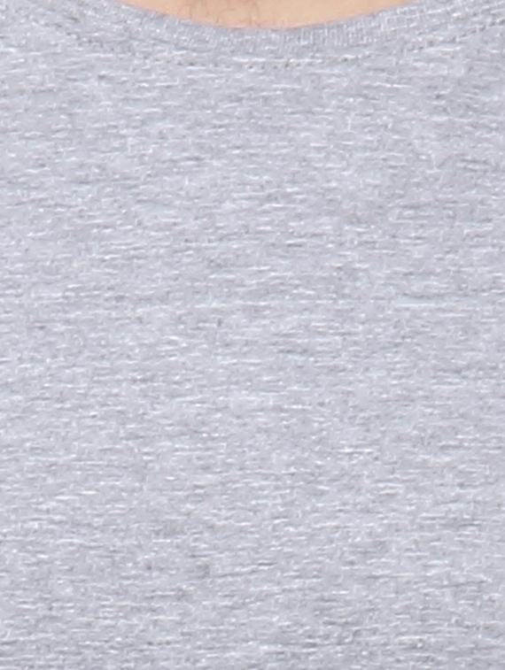 solid grey cotton t-shirt - 10398876 - Zoom Image - 4