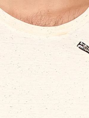 cr??me colored, cotton tee- shirt - 10399067 - Standard Image - 4