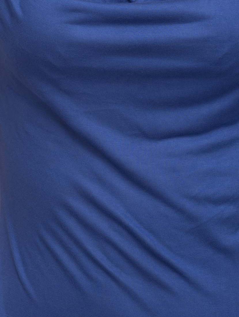 blue viscose crop top - 10411637 - Zoom Image - 4
