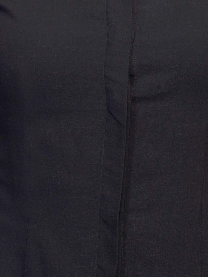 black cotton regular shirt - 10411651 - Zoom Image - 4