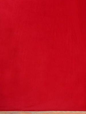 red georgette anarkali suits unstitched suit - 10416027 - Standard Image - 4