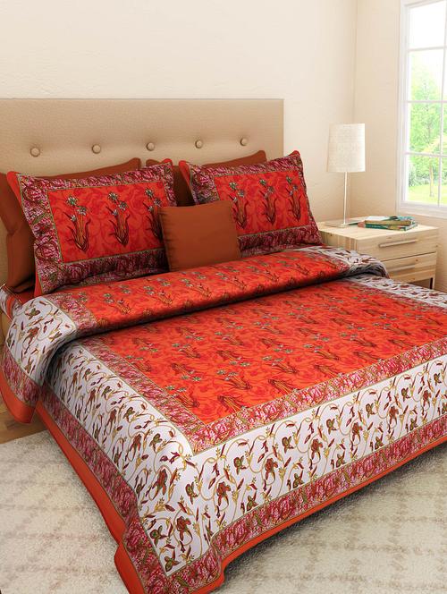 Manasvi home multi color 3D striped double bedcover with two pillow cover - 10436588 - Standard Image - 1