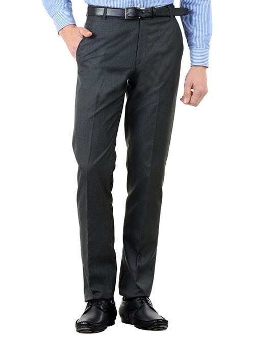black cotton formal trouser - 10439536 - Standard Image - 1