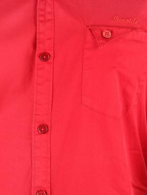 red cotton casual shirt - 10449245 - Standard Image - 4