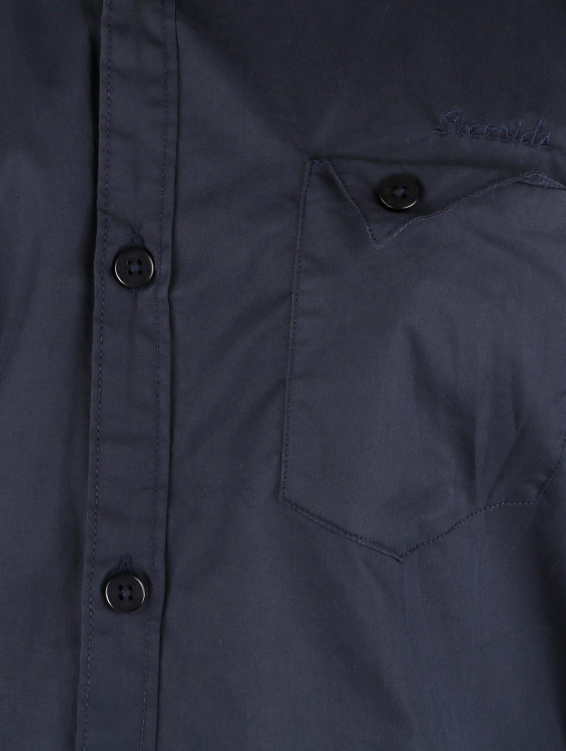 blue cotton casual shirt - 10449246 - Zoom Image - 4