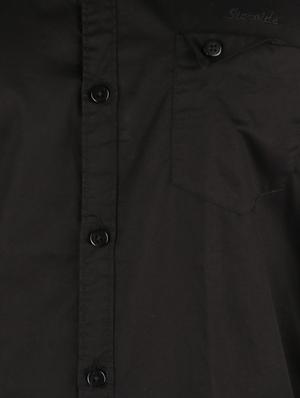 black cotton casual shirt - 10449248 - Standard Image - 4