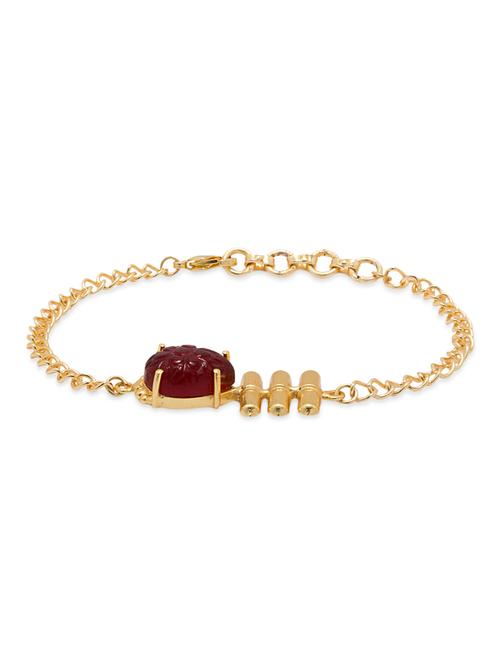 gold metal alloy bracelet - 10476221 - Standard Image - 1